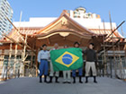 ブラジル中央寺院大屋根建設